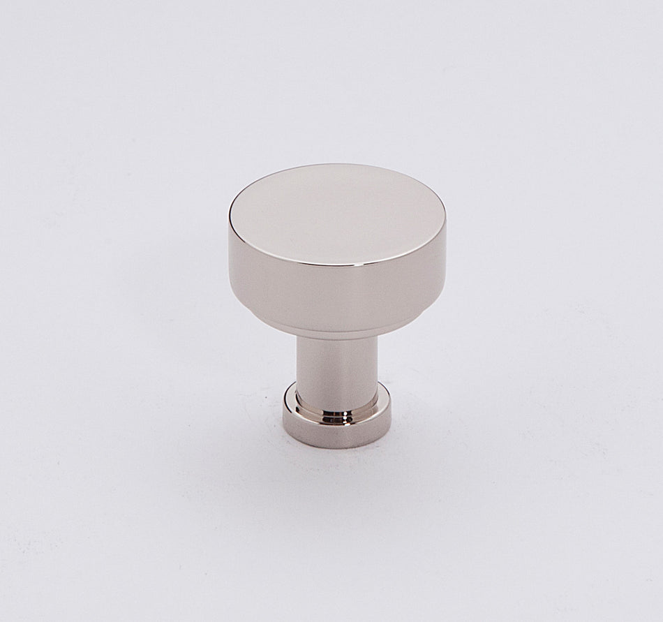Alno A716-34-PN: 3/4" Moderne Cabinet Knob - Polished Nickel