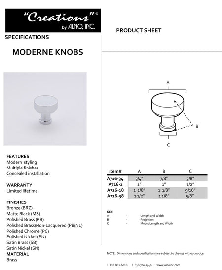 Specificaton Sheet