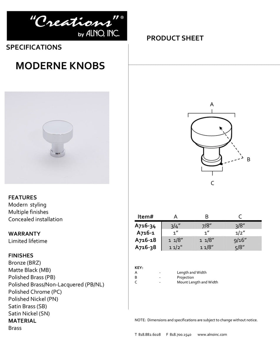 Specificaton Sheet