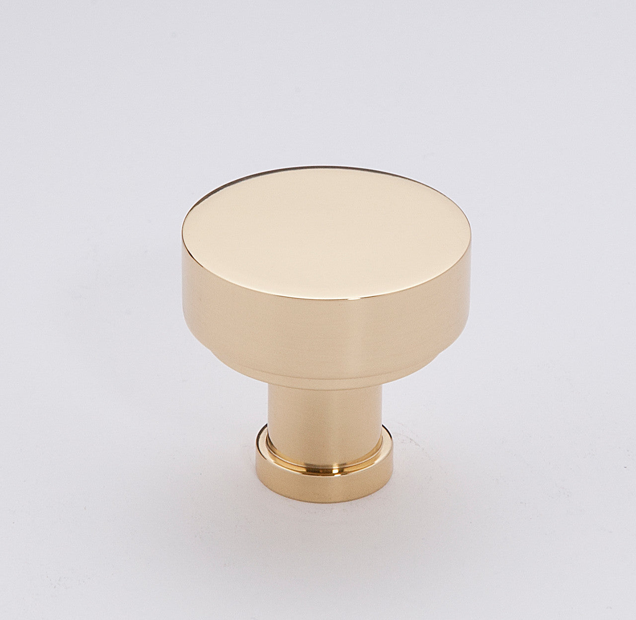 Alno A716-38-PB: 1-1/2" Moderne Cabinet Knob - Polished Brass