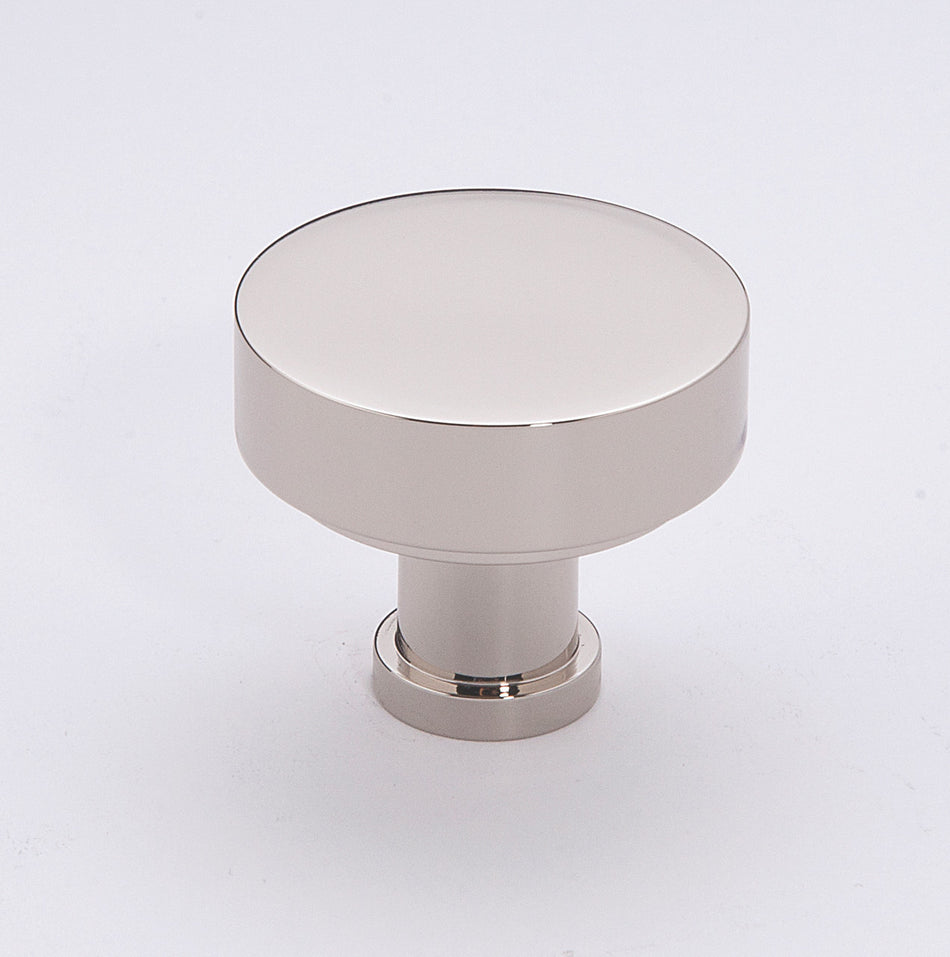 Alno A716-38-PN: 1-1/2" Moderne Cabinet Knob - Polished Nickel