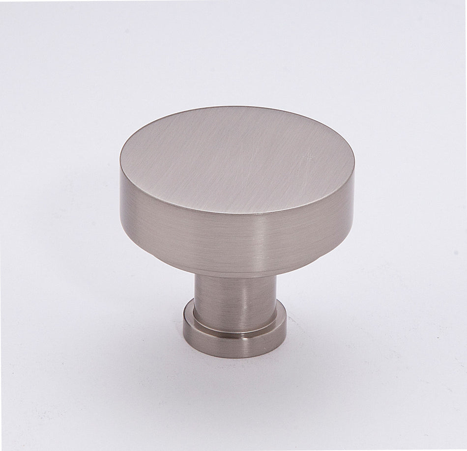 Alno A716-38-SN: 1-1/2" Moderne Cabinet Knob - Satin Nickel