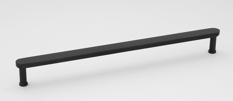 Alno A717-12-MB: 12" cc Moderne Appliance Pull - Matte Black