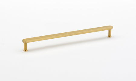Alno A717-12-SB: 12" cc Moderne Appliance Pull - Satin Brass