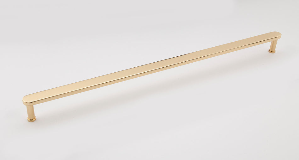 Alno A717-18-PB: 18" cc Moderne Appliance Pull - Polished Brass