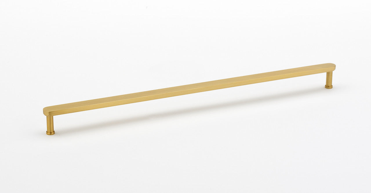 Alno A717-18-SB: 18" cc Moderne Appliance Pull - Satin Brass