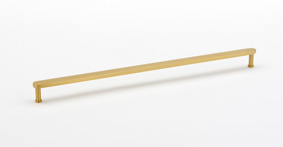 Alno A717-18-SB: 18" cc Moderne Appliance Pull - Satin Brass