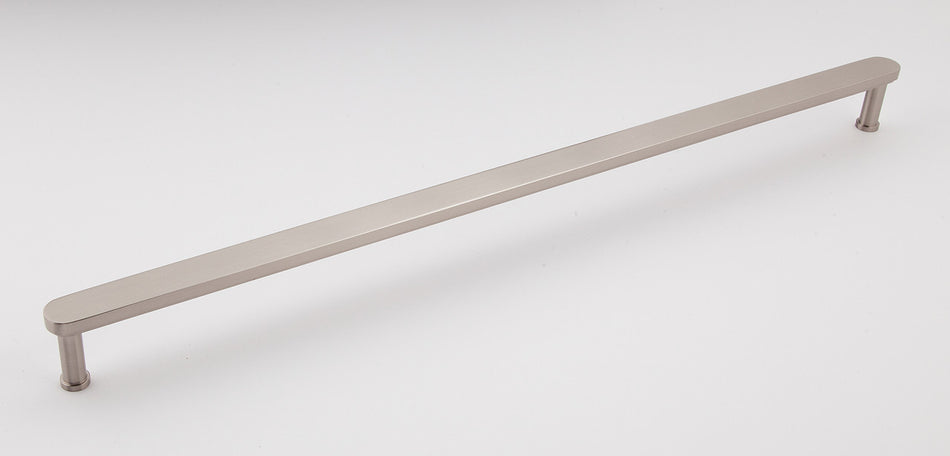 Alno A717-18-SN: 18" cc Moderne Appliance Pull - Satin Nickel