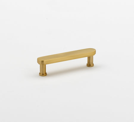 Alno A717-3-SB: 3" cc Moderne Cabinet Pull - Satin Brass