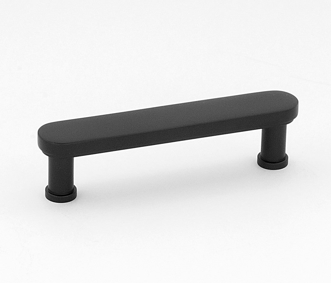 Alno A717-4-MB: 4" cc Moderne Cabinet Pull - Matte Black
