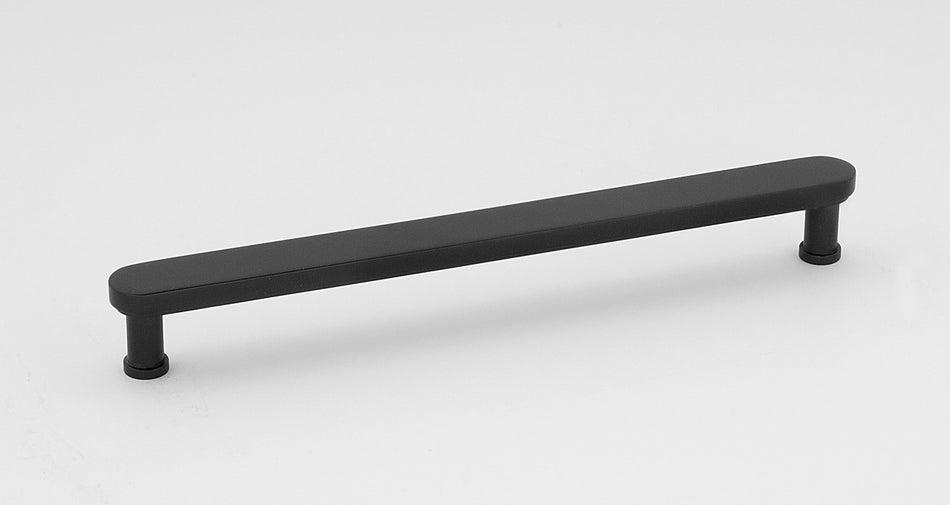 Alno A717-8-MB: 8" cc Moderne Cabinet Pull - Matte Black