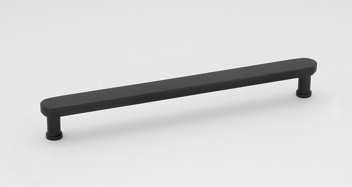 Alno A717-8-MB: 8" cc Moderne Cabinet Pull - Matte Black