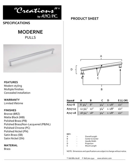 Specificaton Sheet