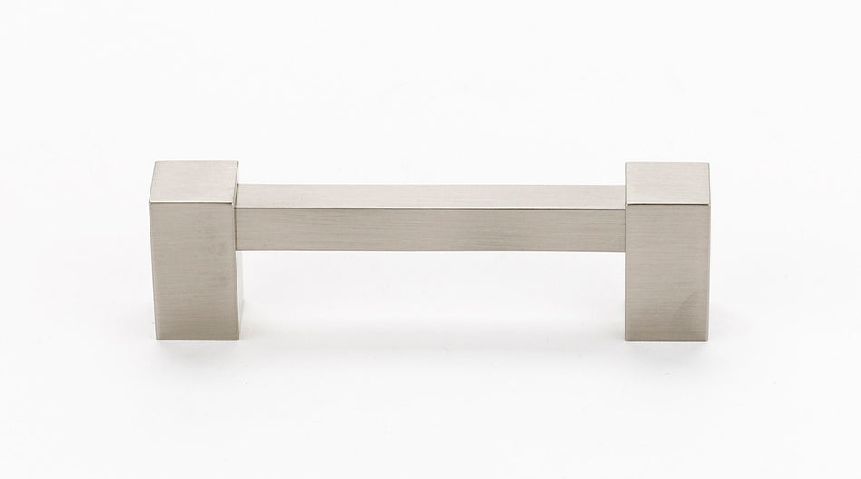 Alno A718-35-SN: 3-1/2" cc Contemporary II Cabinet Pull - Satin Nickel