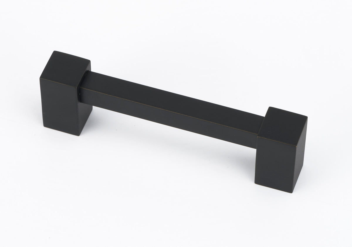 Alno A718-4-MB: 4" cc Contemporary II Cabinet Pull - Matte Black