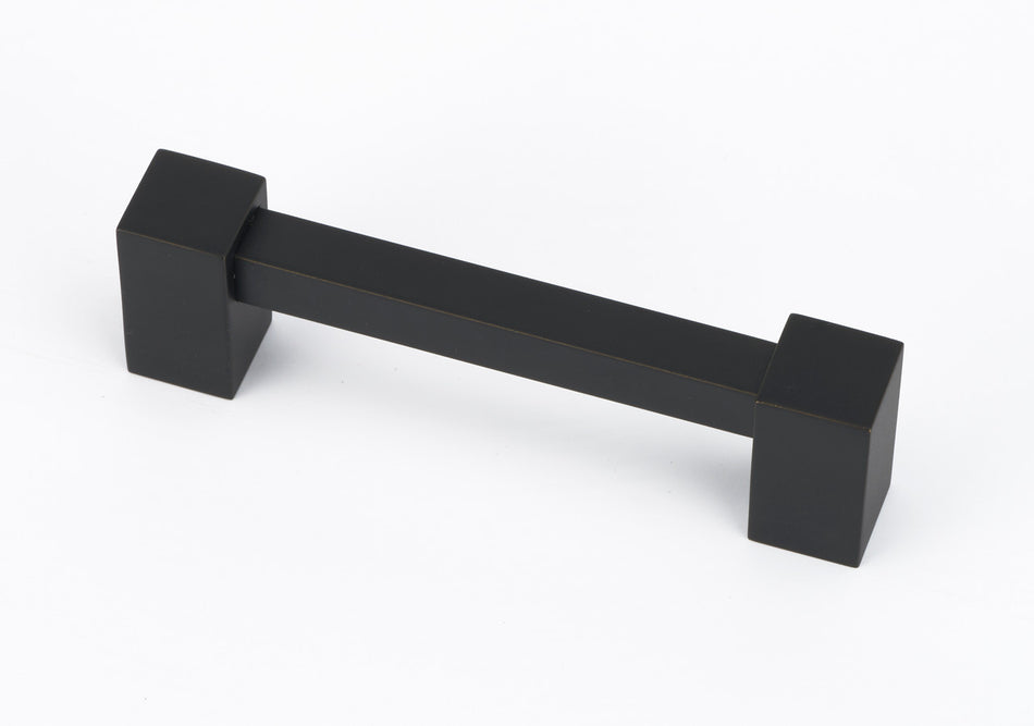 Alno A718-4-MB: 4" cc Contemporary II Cabinet Pull - Matte Black