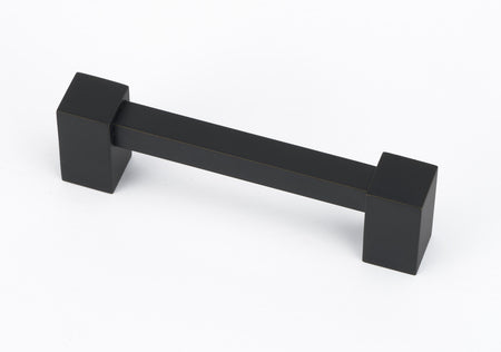 Alno A718-4-MB: 4" cc Contemporary II Cabinet Pull - Matte Black