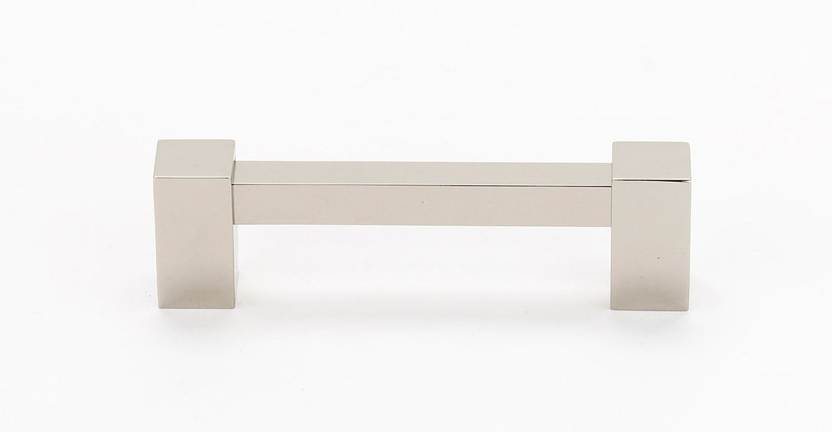 Alno A718-4-PB/NL: 4" cc Contemporary II Cabinet Pull - Unlacquered Brass