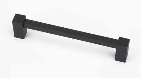 Alno A718-6-MB: 6" cc Contemporary II Cabinet Pull - Matte Black