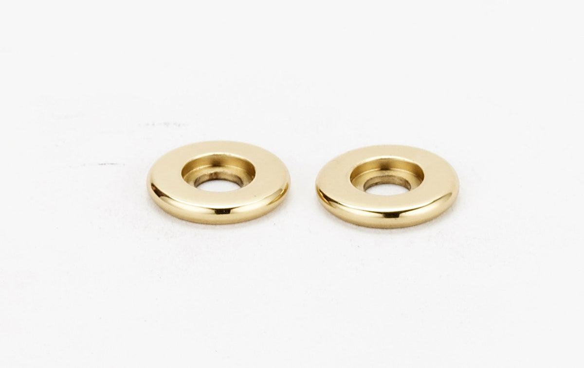 Alno A721-PB/NL: 5/8" Traditional Rosette (pair) - Unlacquered Brass