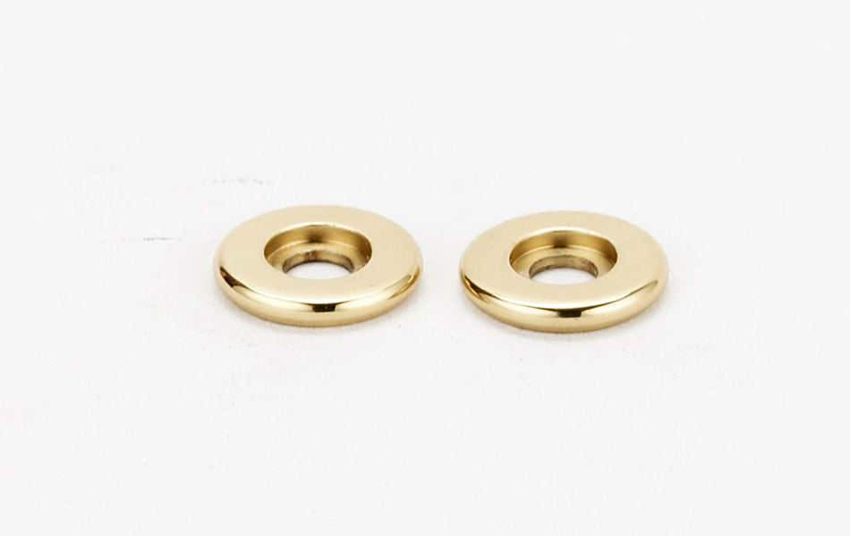 Alno A721-PB/NL: 5/8" Traditional Rosette (pair) - Unlacquered Brass
