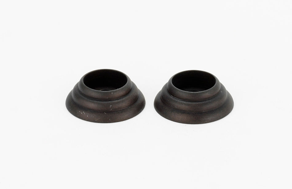 Alno A722-CHBRZ: 5/8" Traditional Rosette (pair) - Chocolate Bronze