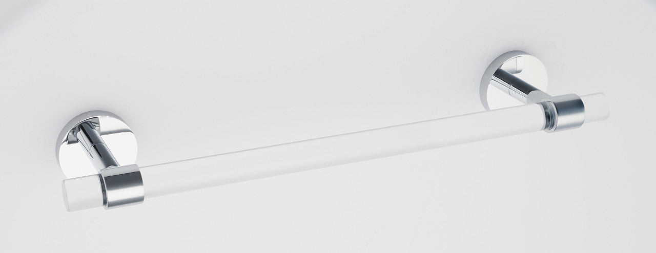 Alno A7220-24-PC: 24" cc Acrylic Contemporary Towel Bar - Polished Chrome
