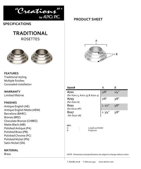 Specificaton Sheet
