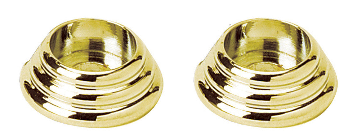 Alno A723-PB/NL: 5/8" Traditional Rosette (pair) - Unlacquered Brass