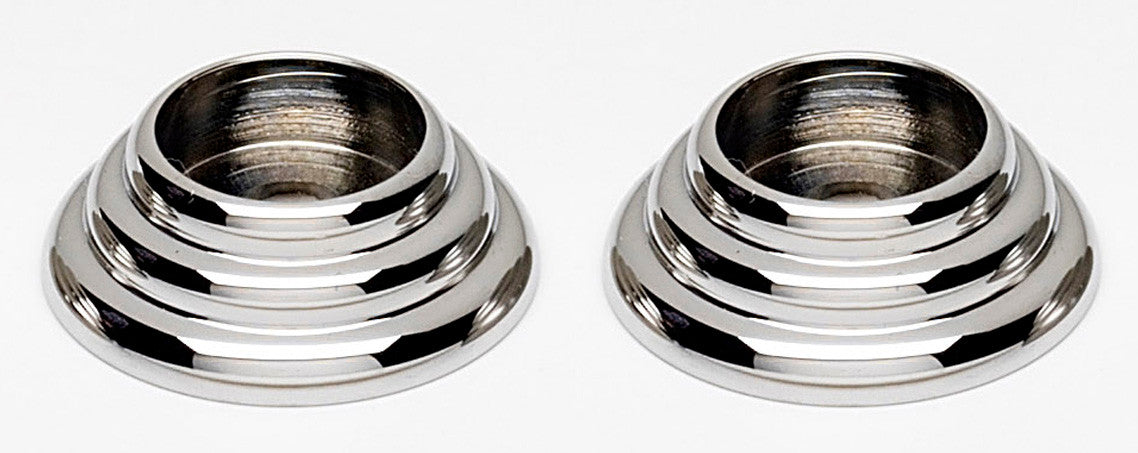 Alno A723-PC: 7/8" Traditional Rosette (pair) - Polished Chrome