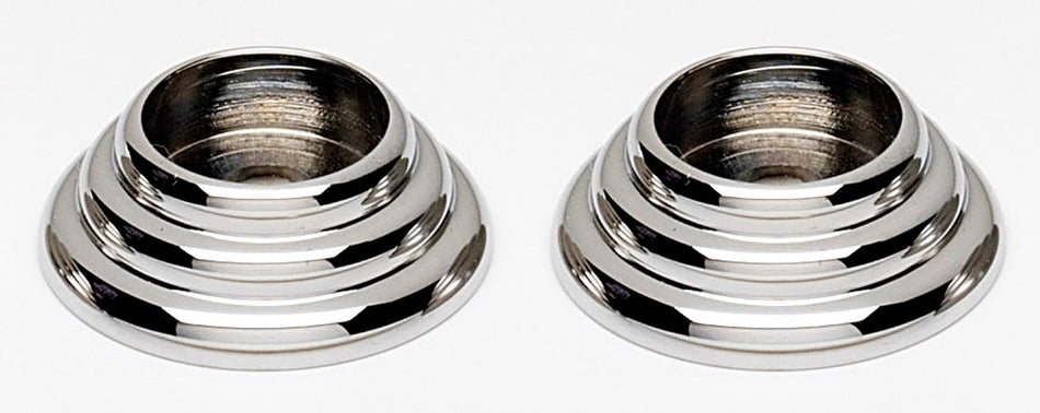 Alno A723-PC: 7/8" Traditional Rosette (pair) - Polished Chrome