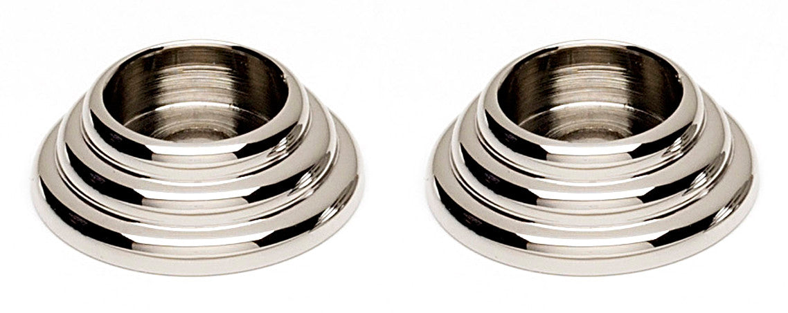 Alno A723-PN: 7/8" Traditional Rosette (pair) - Polished Nickel
