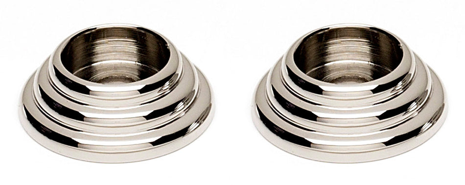 Alno A723-PN: 7/8" Traditional Rosette (pair) - Polished Nickel