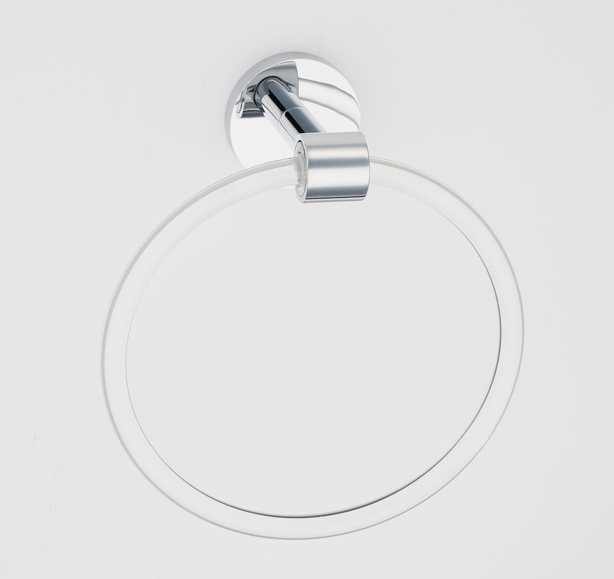 Alno A7240-PC: 6" Acrylic Contemporary Towel Ring - Polished Chrome