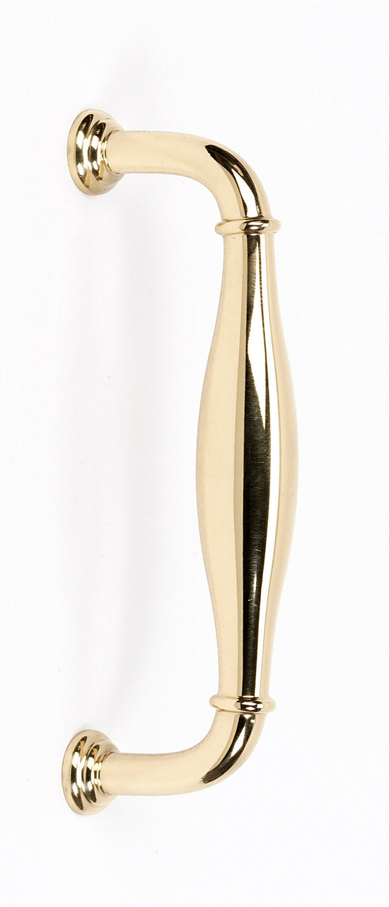 Alno A726-3-PB/NL: 3" cc Charlie's Collection Cabinet Pull - Unlacquered Brass