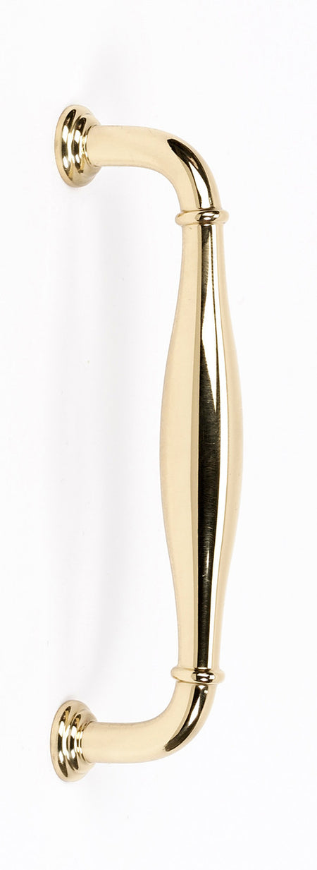 Alno A726-35-PB: 3-1/2" cc Charlie's Collection Cabinet Pull - Polished Brass