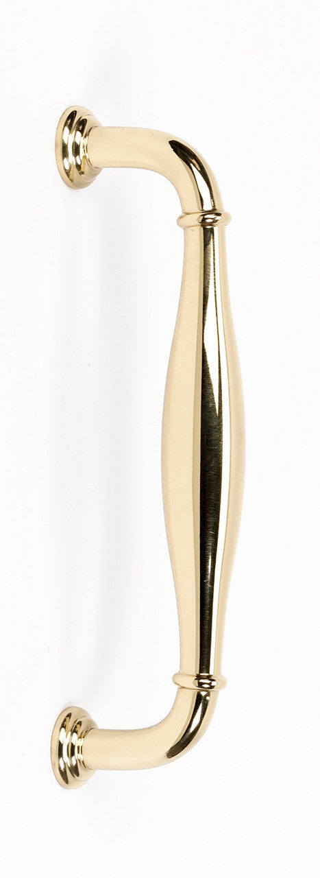 Alno A726-4-PB/NL: 4" cc Charlie's Collection Cabinet Pull - Unlacquered Brass
