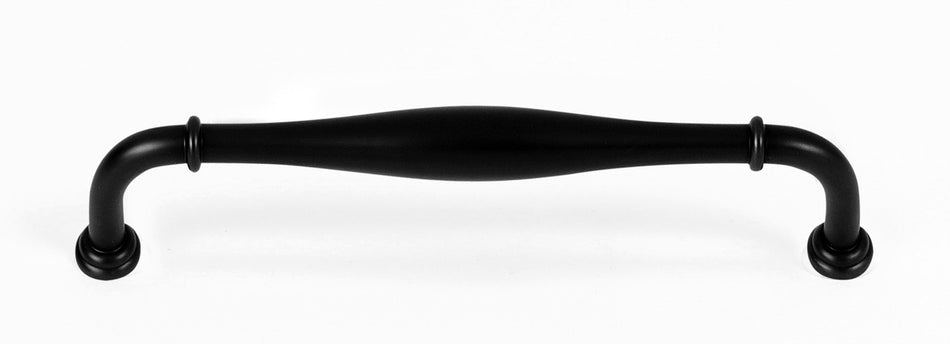 Alno A726-6-MB: 6" cc Charlie's Collection Cabinet Pull - Matte Black