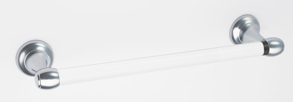 Alno A7320-12-PC: 12" cc Acrylic Royale Towel Bar - Polished Chrome