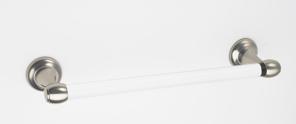 Alno A7320-24-PN: 24" cc Acrylic Royale Towel Bar - Polished Nickel