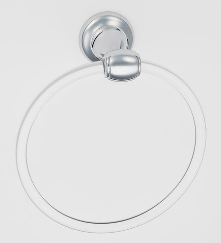 Alno A7340-PC: 6" Acrylic Royale Towel Ring - Polished Chrome