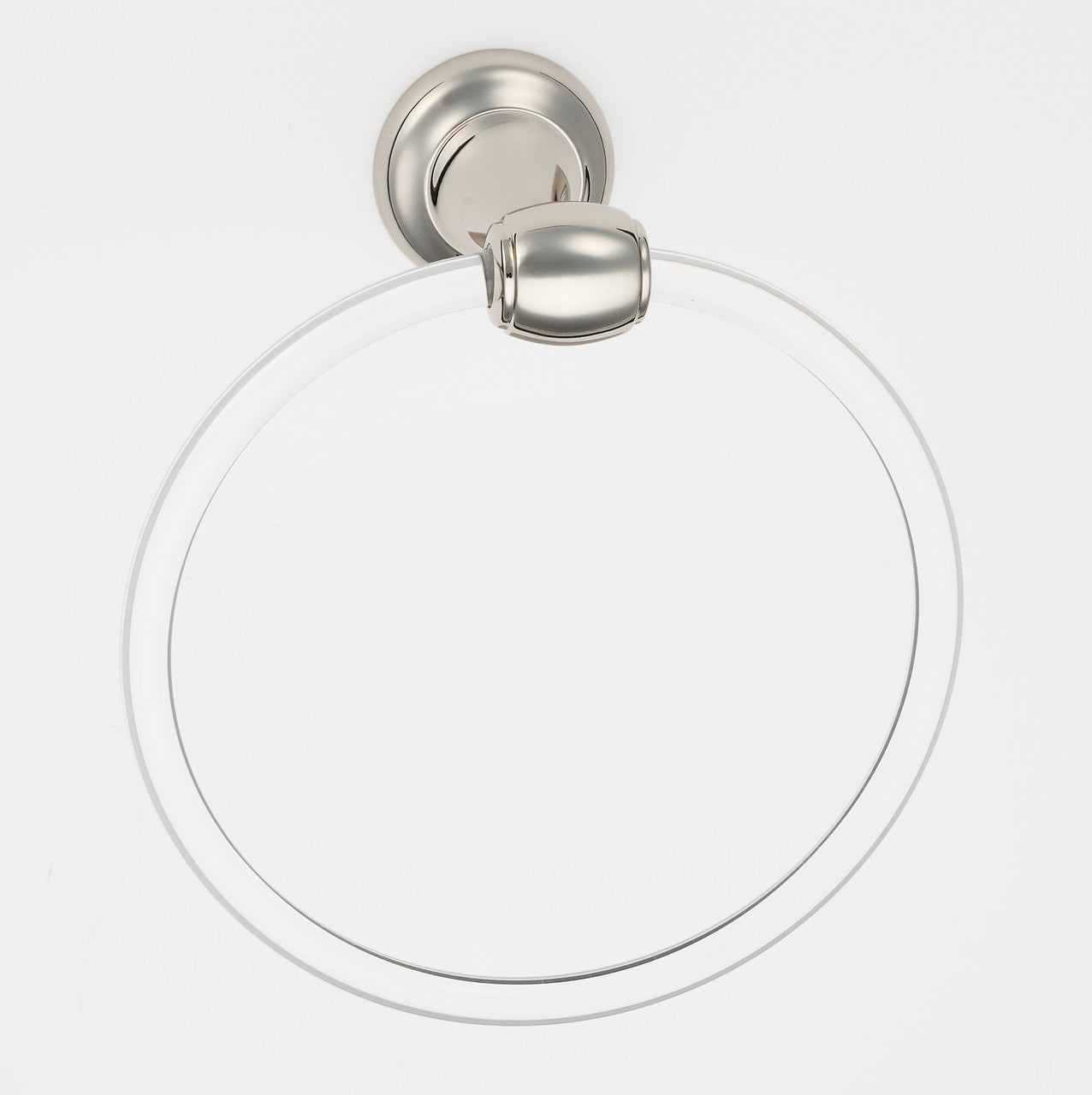 Alno A7340-PN: 6" Acrylic Royale Towel Ring - Polished Nickel