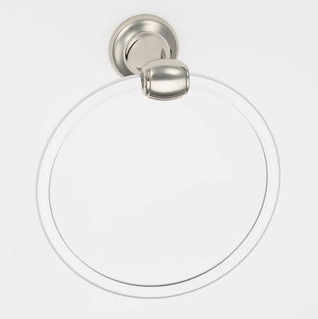 Alno A7340-PN: 6" Acrylic Royale Towel Ring - Polished Nickel