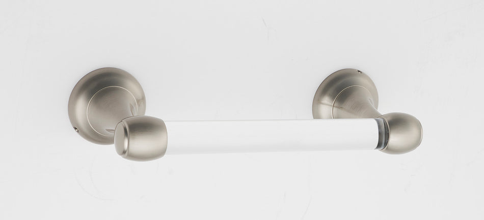 Alno A7362-SN: Acrylic Royale Swing Tissue Holder - Satin Nickel