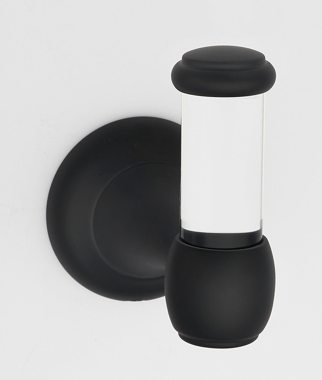 Alno A7381-MB: Acrylic Royale Robe Hook - Matte Black