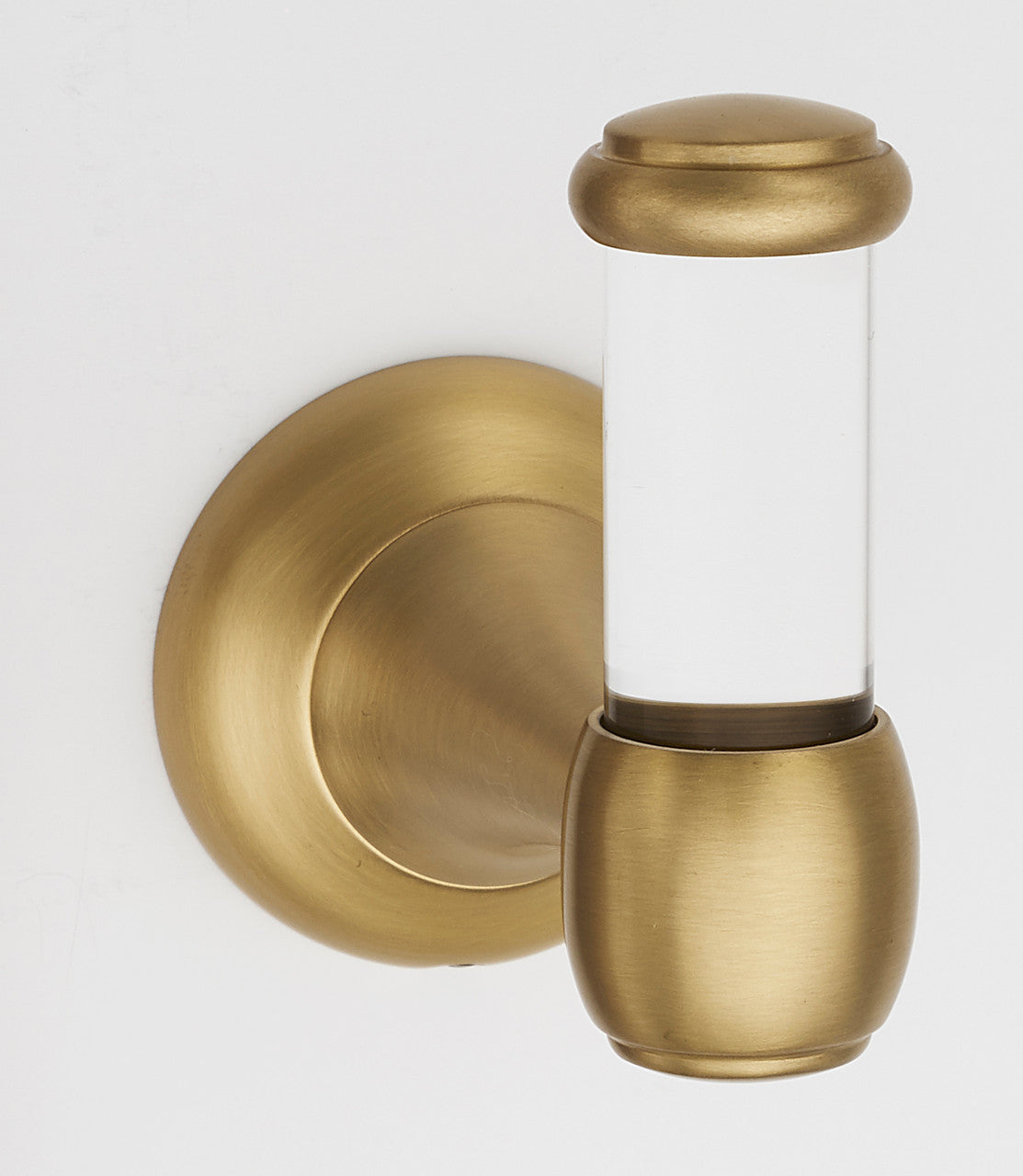 Alno A7381-SB: Acrylic Royale Robe Hook - Satin Brass