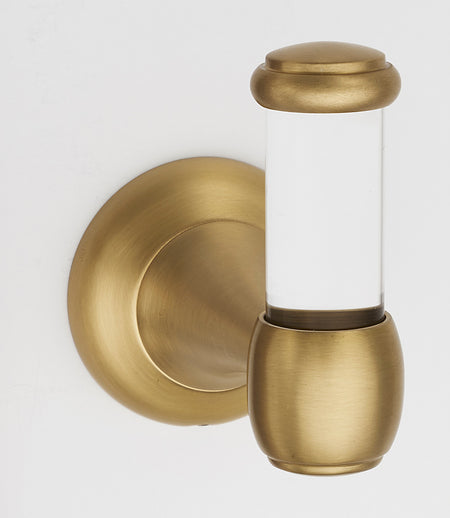 Alno A7381-SB: Acrylic Royale Robe Hook - Satin Brass