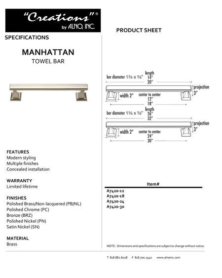 Specificaton Sheet