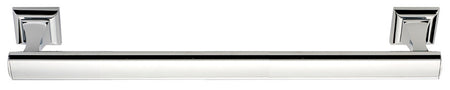 Alno A7420-18-PB/NL: 18" cc Manhattan Towel Bar - Unlacquered Brass