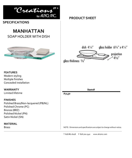 Specificaton Sheet
